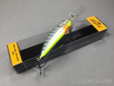 BALSA Shad Wobbler, schwimmend, Farbe: CBGL Chartreuse Bluegill, Größe 08 ( 8,3 cm), Gewicht: 18 Gramm, von Bagley Bait